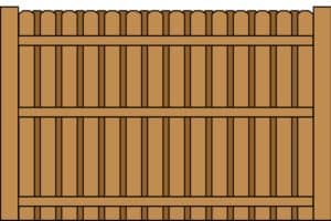 Board-On-Board Wood Fence Style