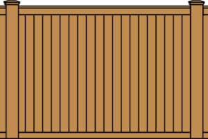Cap & Trim Privacy Wood Fence Style